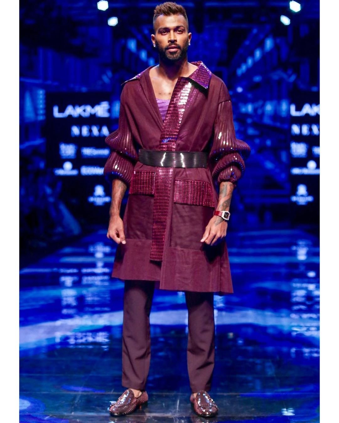 Hardik Pandya, Ranveer Singh, Krunal Pandya, Lakme Fashion Week