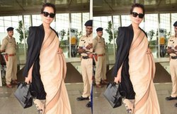 600 की साड़ी में भी कंगना रनौत लगी स्टनिंग, बहन ने किया ट्वीट