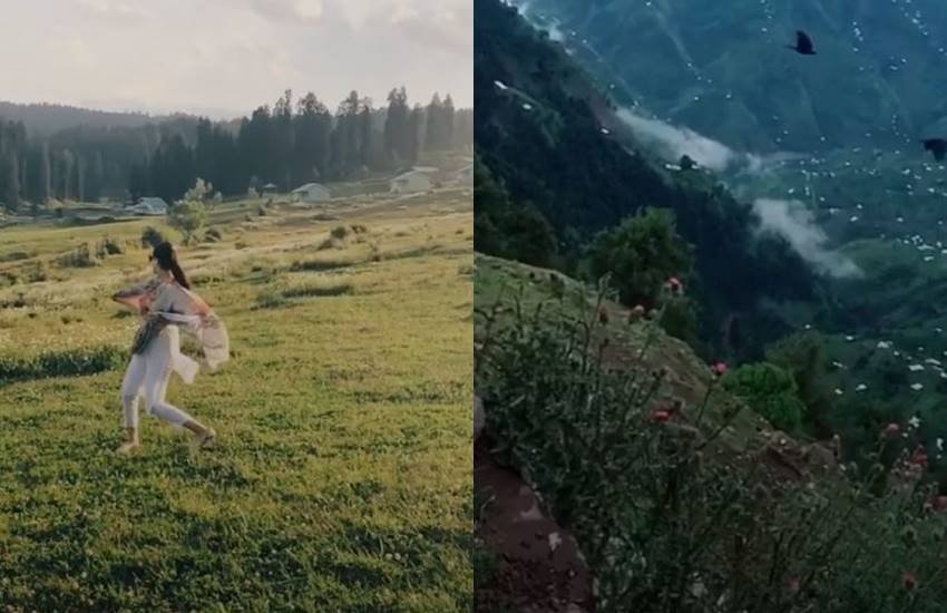 कश्मीर में बने वीडियो खूब शेयर हो रहे हैं। 
(फोटो सोर्स: TikTok Video)