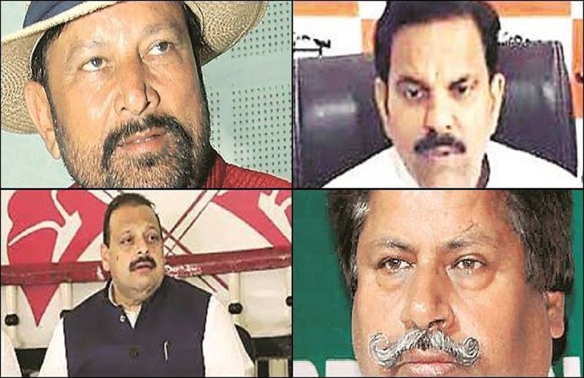 जम्मू और कश्मीर के नेता चौधरी लाल सिंह, हर्ष देव सिंह, देवेंद्र राणा, रमन भल्ला (indian express) 
