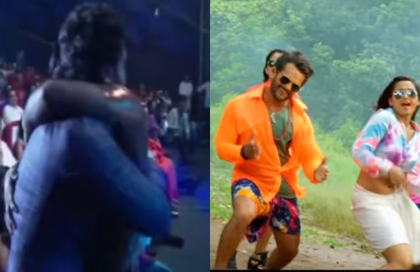 Khesari Lal के सामने उनके ही गाने पर उधारी बाबू ने किया गजब का डांस, खुश हो लगाया गले