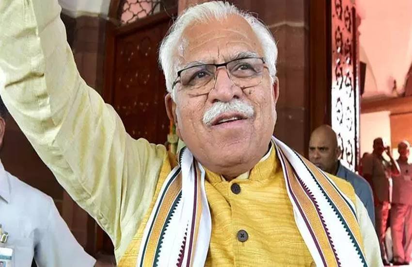 हरियाणा के मुख्यमंत्री मनोहर लाल खट्टर।