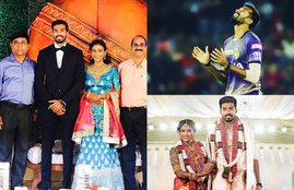 sandeep warrier, sandeep warrier hat trick, warrier hat trick, syed mushtaq ali trophy, syed mushtaq ali trophy results, kerala vs andhra t20 result, kerala vs andra cricket results, cricket news, sandeep warrier marrige, sandeep warrier wedding, sandeep warrier marriage pics