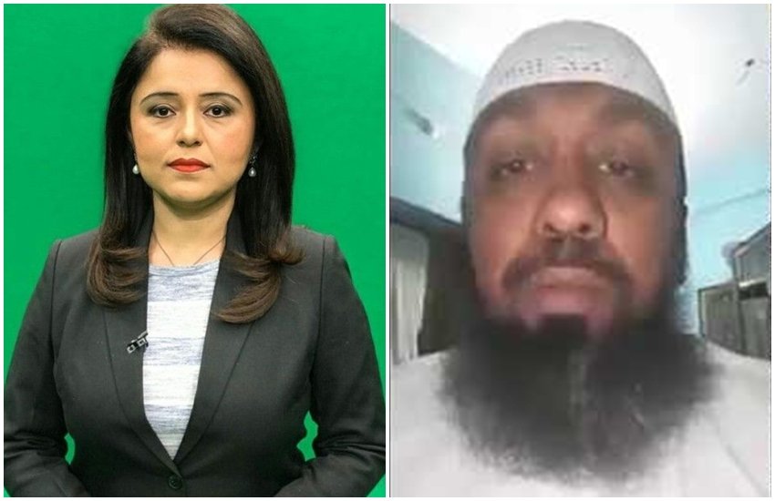 लाइव टीवी डिबेट में एंकर से भिड़े इस्लामिक स्कॉलर। 