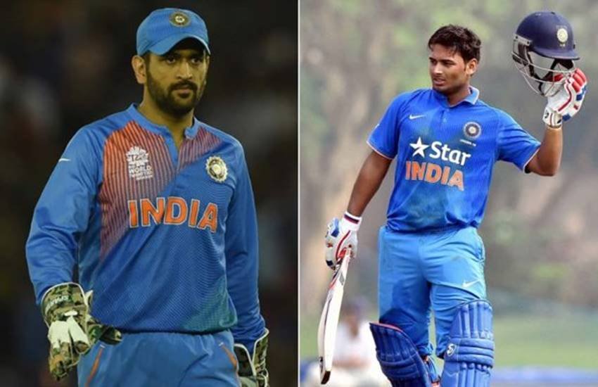 महेंद्र सिंह धोनी और ऋषभ पंत।