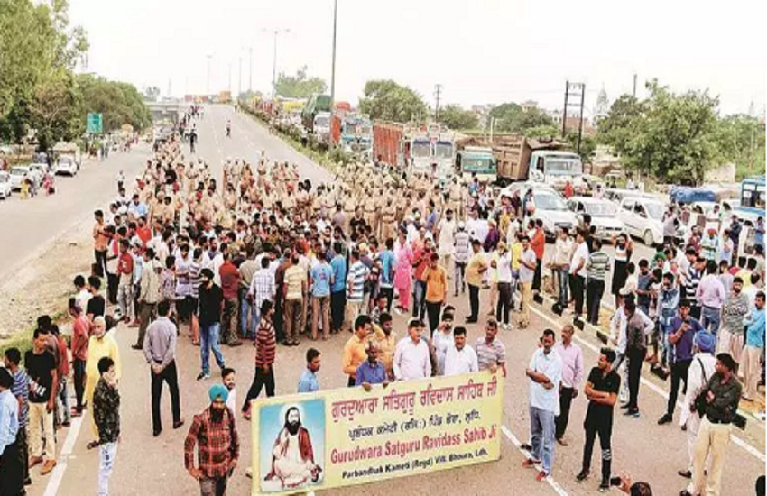 ravidas temple, ravidas temple demolition, ravidas temple demolition case, rabvidas temple protests, sc on ravidas temple