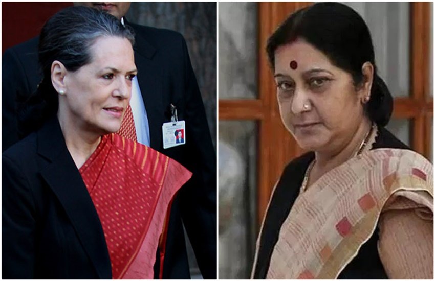 सोनिया गांधी और सुषमा स्वराज (फोटो सोर्स: इंडियन एक्सप्रेस)