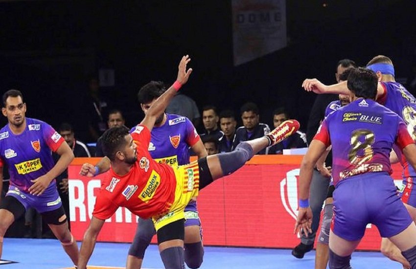 Pro kabaddi league 2019: गुजरात फॉर्ज्यूनजायंट्स बनाम यू मुंबा। (twitter)