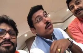 Rajyavardhan singh rathore, Babul Supriyo, Manoj tiwari, Union minister, pm modi, bjp, amit shah, jp nadda, bjp mp, ravi kishan, kishor kumar, viral video