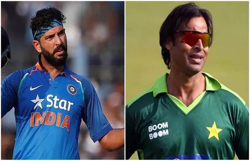 युवराज सिंह और शोएब अख्तर। (फोटो सोर्स- इंडियन एक्सप्रेस) युवराज सिंह और शोएब अख्तर। (फोटो सोर्स- इंडियन एक्सप्रेस)