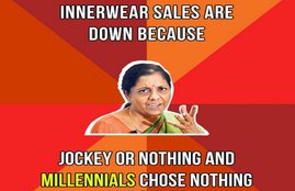 Congress on Sitharaman Innerwear meme