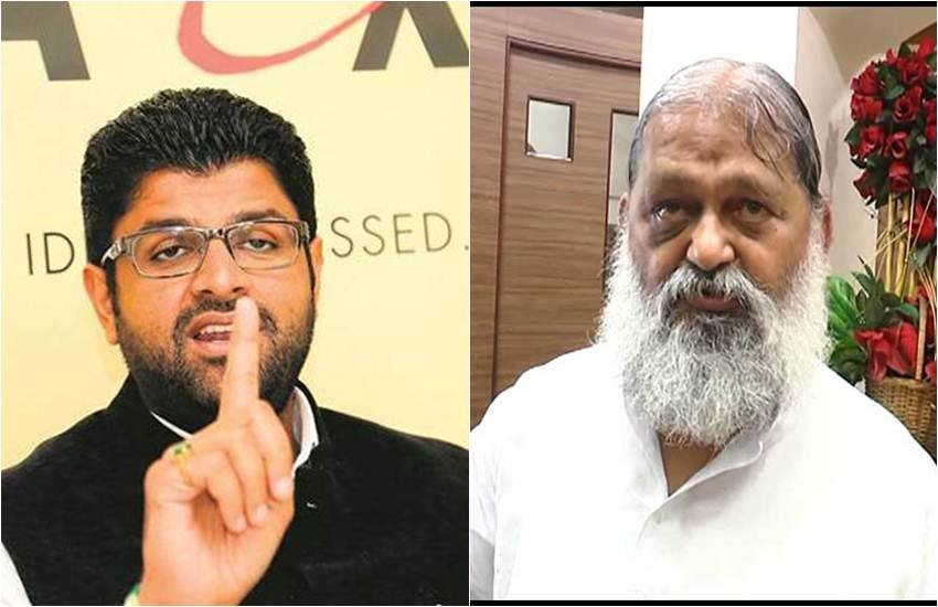 JJP नेता दुष्यंत चौटाला और अनिल विज। (फोटो सोर्स: एक्सप्रेस आर्काइव)