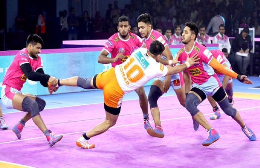 जयपुर ने जीता मुकाबला (फोटो सोर्स-Pro kabaddi) जयपुर ने जीता मुकाबला (फोटो सोर्स-Pro kabaddi)