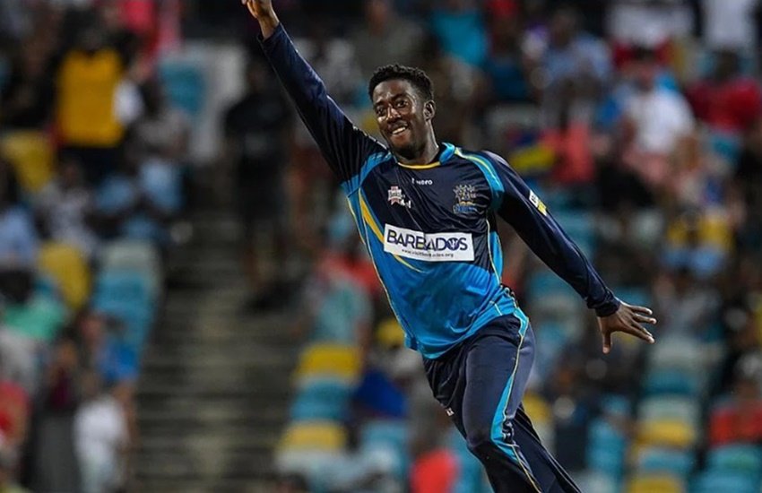 Hayden Walsh Junior of Barbados Tridents