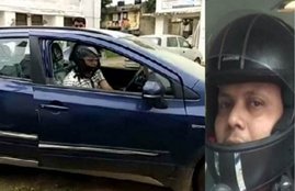 Motor Vehicles Act, Man, Helmet, Car, Drive, Driving, Fine, E-Challan, Aligarh, UP, Uttar Pradesh, State News, National News