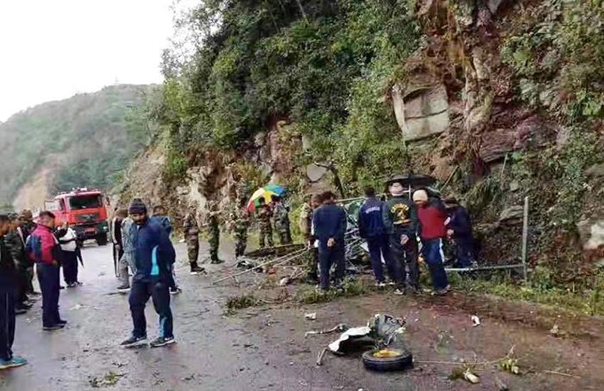 भारतीय सेना का चीता हेलीकॉप्टर दुर्घटनाग्रस्त
फोटो सोर्स- ANI 