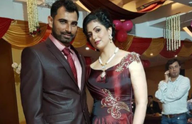 Mohammad Shami with wife