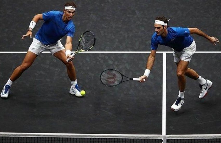 Roger Federer and Rafael Nadal