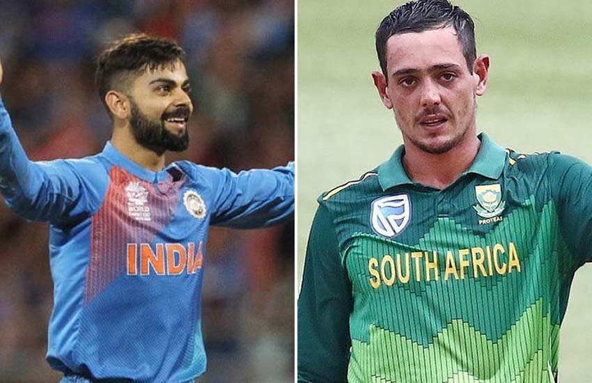 विराट कोहली और क्विंटन डि कॉक।
