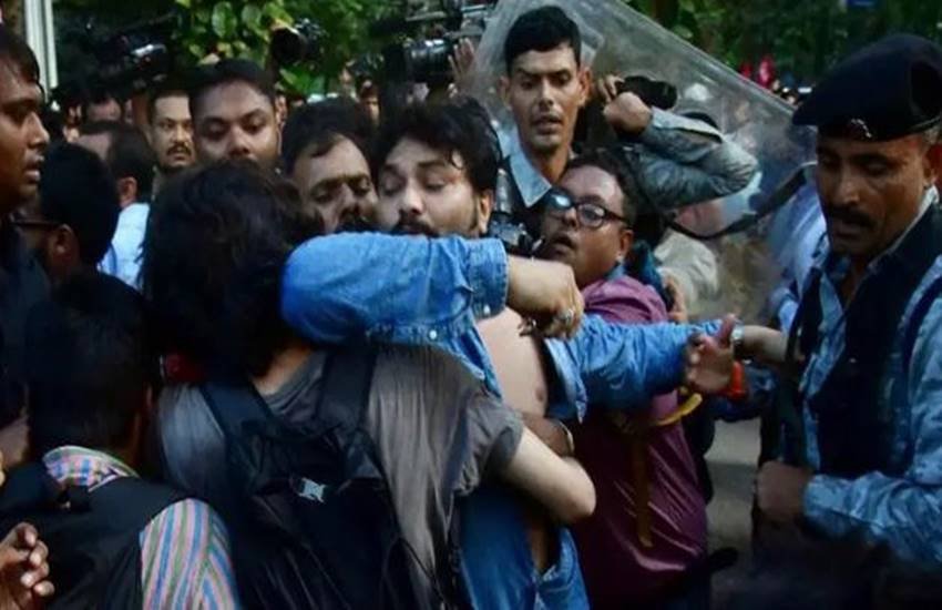 MP Babul Supriyo, SFI, AISA, Jadavpur University, Union Minister of State for Environment, ABVP, Sangh Parivar, governor Jagdeep Dhankhar, Left students wing, fascist forces, ABVP supporters, NRC, NRC is Assam, Jai Shri Ram, Congress, Jadavpur University teacher association, Fashion designer Agnimitra Paul, india news, Hindi news, news in Hindi, latest news, today news in Hindi