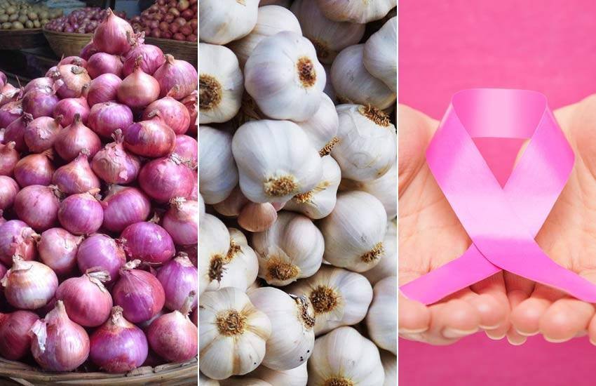 रिसर्च में यह पता लगाया गया कि सब्जियों में लहसुन और प्याज का इस्तेमाल करने से कैंसर का खतरा कम होता है। रिसर्च में यह पता लगाया गया कि सब्जियों में लहसुन और प्याज का इस्तेमाल करने से कैंसर का खतरा कम होता है।