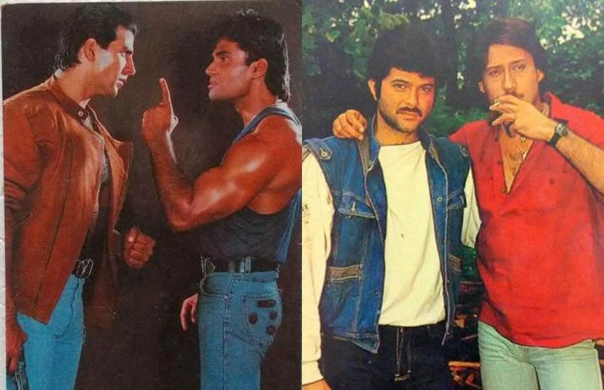 बॉलीवुड में कुछ एक्टर्स ऐसे हैं जिन्हें लोग पर्दे पर साथ देखना चाहते हैं। ऐसे बहुत से एक्टर्स रहे हैं जो पर्दे पर जब भी साथ आए तो लोगों का खूब प्यार बटोरा। बॉलीवुड की इन जोड़ियो ने कई बार बॉक्सऑपिस पर धमाल मचाया तो कई बार दर्शकों को अपना मुरीद बनाया। आइए डालते हैं हिंदी सिनेमा के उन चुनिंदा मेल एक्टर्स की जोड़ी पर एक नजर जिन्होंने साथ में काम कर खूब वाहवाही लूटी। (Photo: Sunil Shetty FC twitter & Jackie Shroff Twitter)