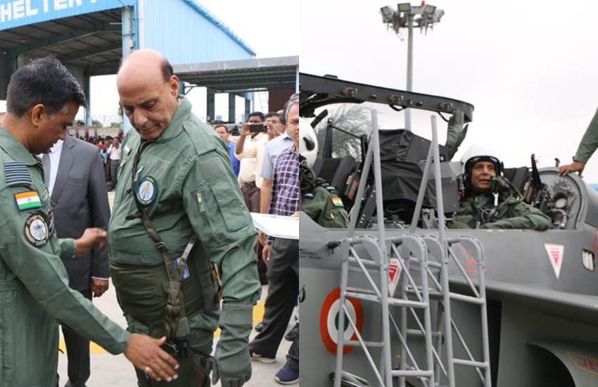 गुरुवार सुबह देश के रक्षामंत्री राजनाथ सिंह ने स्वदेशी लड़ाकू विमान तेजस (Tejas) में उड़ान भरी। राजनाथ सिंह ने ये उड़ान कर्नाटक के बेंगलुरु से भरी। वह सुबह 10 बजे उड़ान पर लिए निकले और 10.30 बजे लैंड किये। राजनाथ सिंह तेजस से उड़ान भरने वाले देश के पहले रक्षा मंत्री हैं। बता दें कि तेजस स्वदेशी लड़ाकू विमान है जिसे 3 साल पहले ही वायु सेना में शामिल किया गया है। तेजस का निर्माण हिंदुस्तान एरोनोटिक्स लिमिटेड (HAL) ने किया है।