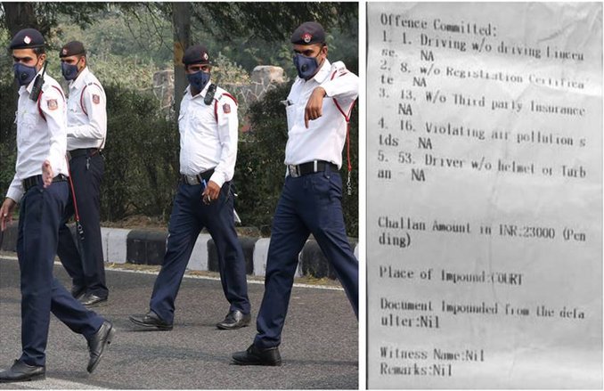 New Traffic Rules: 23,000 रुपए से लेकर 32,500 तक के कटे चालान, पुलिस बोली- इस शर्त पर मिल सकती है माफी