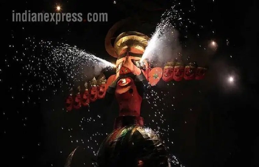 Dussehra Ravan Dahan 2019: प्रतीकात्मक तस्वीर, फोटो सोर्स- इंडियन एक्सप्रेस