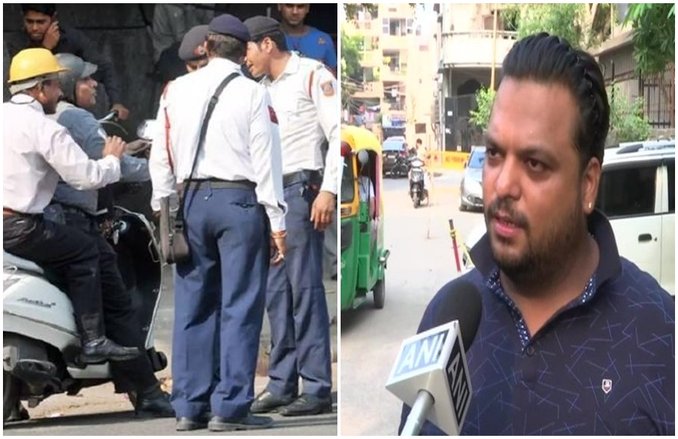 हरियाणा: ट्रैफिक रूल तोड़ने पर कटा 23,000 रुपये का चालान, स्कूटर ही छोड़ गया