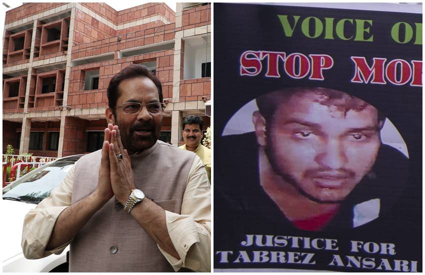 Union Minister, Tabrez Ansari, mob lynching, Tabrez mob lynching, Mukhtar Abbas Naqvi, jharkhand police, cardiac arrest, kanhaiya kumar, cpi, Tabrez Ansari murder, Jharkhand Police, Tabrez Ansari mob lynching, Jharkhand crime, cardiac arrest, post mortem report, Tabrez mob lynching, mob attack