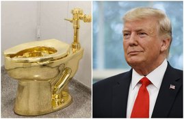 Golden Toilet Stolen From the U.K's Blenheim Palace in Woodstock, Oxfordshire, in the United Kingdom,