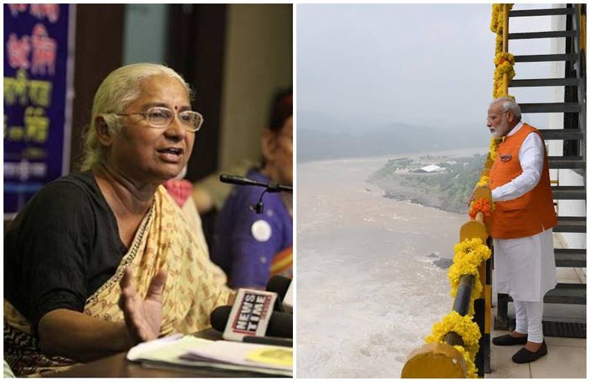 Medha Patkar, Narendra Modi, sardar sarovar dam, bjp, vijay rupani, cm rupani, kamal nath, madhya pradesh gocvernment, shiv raj singh chauhan, modi birthday, pm modi birthday