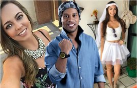 ronaldinho Priscilla Coelho and Beatriz Souza