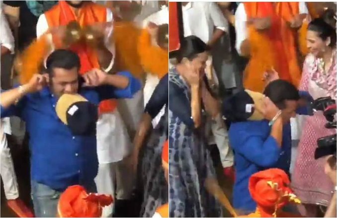 Ganesh Visarjan 2019: सलमान खान ने बिना किसी टेंशन मस्ती में झूम बप्पा को दी विदाई, सोशल मीडिया पर डांस के वीडियोज वायरल