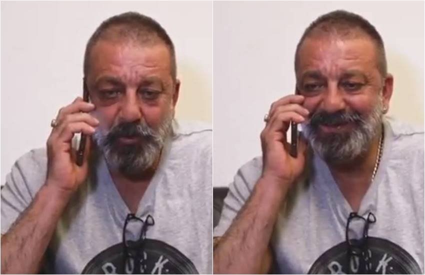 Sanjay Dutt, Sunjay Dutt Dream Girl on Phone, Sanjay Dutt caught up in Camera, Dream Girl Movie, Ayushmann Khurrana Movie, Ayushmann Khurrana, Sunjay Dutt and Ayushmann Khurrana, entertainment news, Bollywood new, Television news,