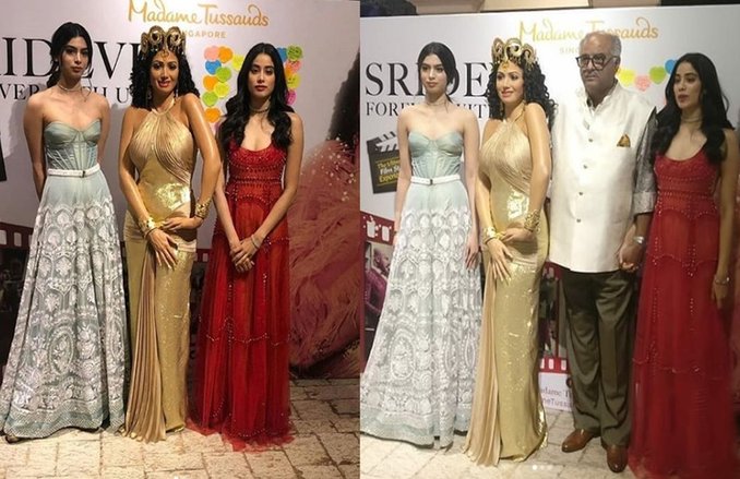 Sridevi Statue in Madame Tussauds Singapore: जान्हवी और ख़ुशी कपूर ने पहना बेहद खूबसूरत गाउन, फैन्स की जमकर तारीफ