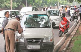 traffic rules violation fine