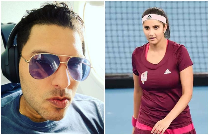 सानिया मिर्जा ने युवराज सिंह की तस्वीर पर किया कमेंट। 