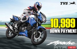 TVS Festive Discount Offer, TVS Apache Series Discount Offer, TVS Apache Price, TVS Apache Features, TVS Apache specification, TVS Apache diwali offer, TVS Apache dussehra offer, TVS Apache lowest down payment, TVS Apache EMI