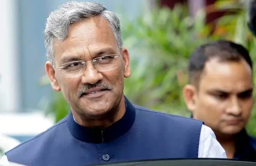 उत्तराखंड के मुख्यमंत्री त्रिवेंद्र सिंह रावत। फोटो सोर्स: इंडियन एक्सप्रेस
