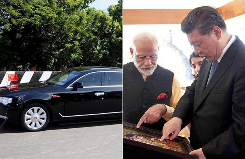 चेन्नई से मल्लामपुरम की दूरी चीनी राष्ट्रपति शी ने अपनी खास कार के जरिए तय की। (फोटो सोर्स: AP)