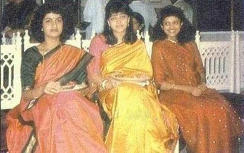 इस तस्वीर में ऐश्वर्या राय पीली साड़ी में दिख रही हैं। इसमें उन्हें पहचान पाना काफी मुश्किल है।