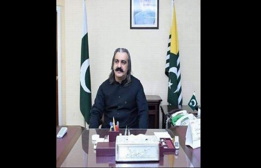 पाकिस्तान के मंत्री अली अमीन गंदापुर ने दिया विवादित बयान। (Pc- Ali Amin Gandapur, Twitter)