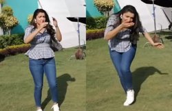 TIK TOK वीडियो बनाते-बनाते बीच में ही Amrapali Dubey को आ गई छींक, फिर…