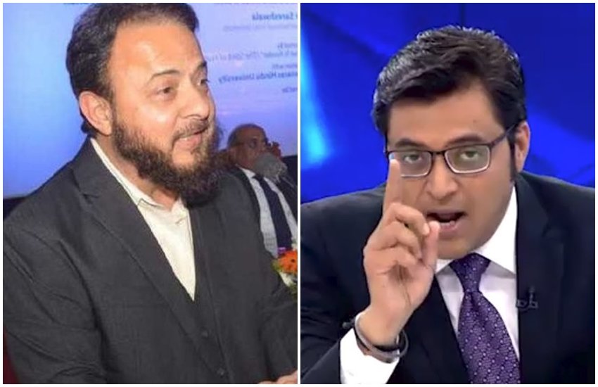 जफर सरेशवाला और अरणब गोस्वामी  जफर सरेशवाला और अरणब गोस्वामी