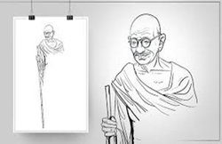 Gandhi Jayanti 2019 : सत्य के साथ साहसपूर्वक खड़ा होना सिर्फ बापू में ही संभव : चित्रकार अतुल डोडिया