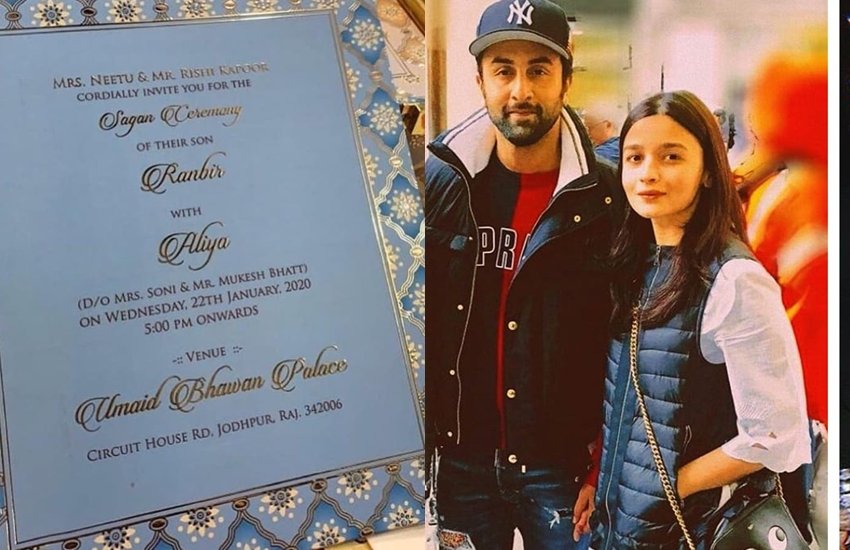 पिछले लंबे अर्से से आलिया भट्ट और रणबीर कपूर के बीच अफेयर की बातें चल रही हैं। कई मौकों पर दोनों को एक साथ छुट्टियां एंजॉय करते हुए देखा गया तो कई मौकों पर दोनों के परिवार वालों को एक साथ देखा गया। जब भी ऐसी कोई तस्वीर या वीडियो सामने आते इस तरह की चर्चा भी आम हो जाती कि दोनों जल्द शादी करने वाले हैं। अब तो इनके नाम से बकायदा शादी का कार्ड भी वायरल हो रहा है। इस वायरल कार्ड पर दोनों के शादी की तारीख 22 जनवरी लिखी गई है और शादी के कार्यक्रम की जगह जोधपुर के उन्मेद भवन को बताया जा रहा है। (All Pics: Ranbir kapoor Fan Page Instagram)