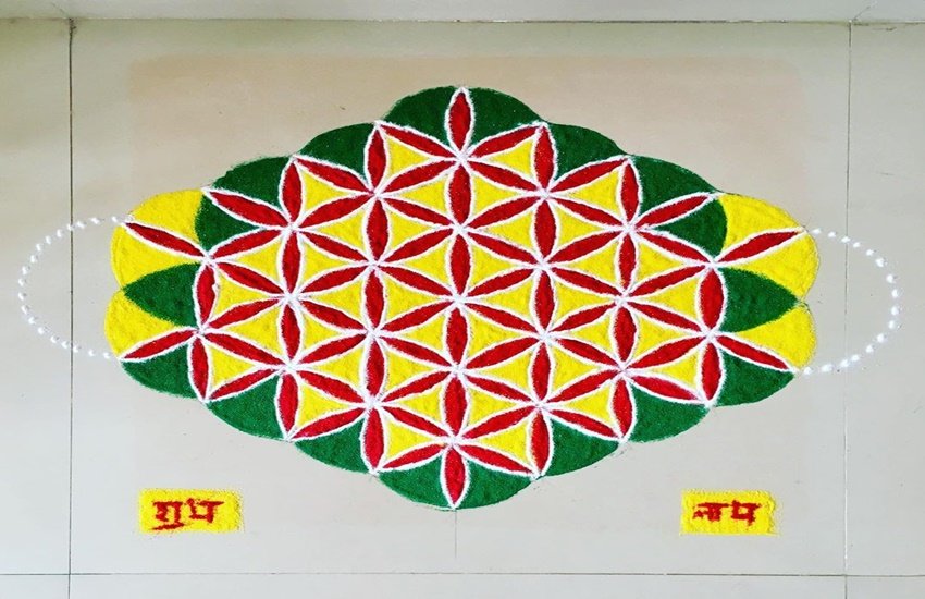 Image result for रंगोली डिजाइन jansatta