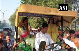Haryana elections, elections 2019, JJP, Jannayak Janata Party, Dushyant Chautala, INLD, tractor, polling booth in Sirsa, Abhay chautala, Devilal, Naina chautala, ranjit chautala, rania seat, Ashok Tanwar,